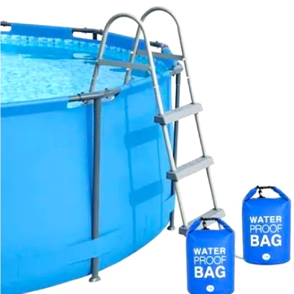 2 Pc Universal Pool Ladder Step Weights 500D PVC Swimming Pool Ladder Weight 10L